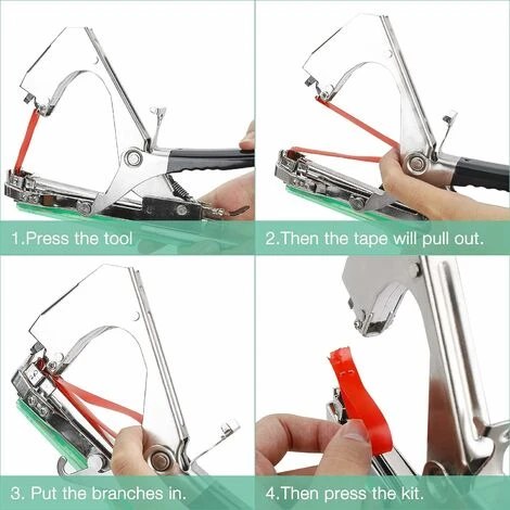 KAEJYIUTOutil De Liage De Plantes, Outil De Tapener De Machine De Liage Dusine Avec 10 Rouleaux De Ruban Et 10000 Agrafes, Machine à Relier à La Main Pour Plantes Grimpantes, Tomates, Raisins 5 KAEJYIUTOutil De Liage De Plantes, Outil De Tapener De Machine De Liage Dusine Avec 10 Rouleaux De Ruban Et 10000 Agrafes, Machine à Relier à La Main Pour Plantes Grimpantes, Tomates, Raisins – Image 5