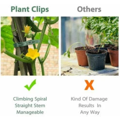 100 Pcs Clips à Plantes Attache Tomates Reutilisable Pour Fixer Plantes Grimpantes - S+L -Terre Tendre Soldes Boutique 89385805 4