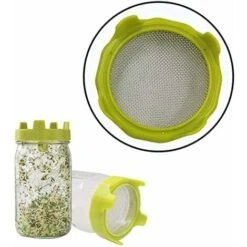 Couvercle De Germination, Germoir, Bac De Germination De Jardin, Germoir De Kit De Pot Mason à Large Ouverture Pour Germes De Haricots Mungo Brocoli Luzerne - Vert,Germoir 8 Couvercle De Germination, Germoir, Bac De Germination De Jardin, Germoir De Kit De Pot Mason à Large Ouverture Pour Germes De Haricots Mungo Brocoli Luzerne - Vert,Germoir -Terre Tendre Soldes Boutique 89616726 4