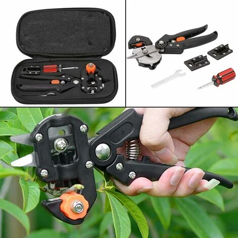 Kit D'Outils De Greffe, Outil De Coupe De Greffe D'arbre Fruitier Sécateur Robuste En Acier Inoxydable Kit De Ciseaux De Greffage Professionnel Pour L'arbre De Fruit De Jardin. 4 Kit D'Outils De Greffe, Outil De Coupe De Greffe D'arbre Fruitier Sécateur Robuste En Acier Inoxydable Kit De Ciseaux De Greffage Professionnel Pour L'arbre De Fruit De Jardin. – Image 4
