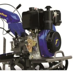 Motoculteur Thermique Diesel 418 Cm³ 10 CV GOODYEAR Démarrage électrique 4+2 Vitesses 4 Jeux De Fraises -Terre Tendre Soldes Boutique 90575177 4