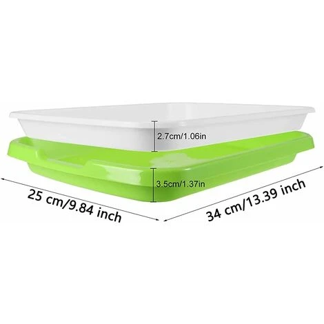 5 Pièces Plateau De Germination, Bac à Semis, Plateau Semis, Plateau De Propagateur De Graines, Germinateur, Pour La Plantation Germes Soja Et Germes Haricot Mungo 3 5 Pièces Plateau De Germination, Bac à Semis, Plateau Semis, Plateau De Propagateur De Graines, Germinateur, Pour La Plantation Germes Soja Et Germes Haricot Mungo – Image 3