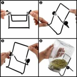 6 Pièces - 4 Couvercles En Acier Inoxydable Et 2 Supports - Kit Germination Graine Pour Pots à Large Ouverture Pour Germes De Graines, Brocoli, Luzerne, Haricot 7 6 Pièces - 4 Couvercles En Acier Inoxydable Et 2 Supports - Kit Germination Graine Pour Pots à Large Ouverture Pour Germes De Graines, Brocoli, Luzerne, Haricot -Terre Tendre Soldes Boutique 90718011 3