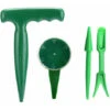 Lot De 4 - Mini Jardin Outil De Plantation à Main Définit Poignée Pistolet Plantoir, Cadran Seed Semeur, Repiqueuse Mécanique/Multi-griffe Et Plantoir,