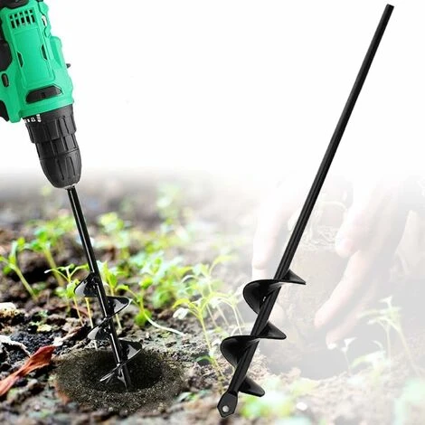 Tariere Pour Perceuse,Foret Hélicoïdal De Jardinage,4×45cm 1 Tariere Pour Perceuse,Foret Hélicoïdal De Jardinage,4×45cm