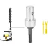 Excellent Adaptateur De Tarière De Terre, Tarière Professionnelle, Adaptateur De Maçonnerie En Métal Avec Creuser Des Semis 2pcs