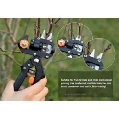 Ensemble D'outils De Greffe De Jardin Pour Une élagage Et Un Greffage Efficaces, Découpant Une Bande De Greffe De Sécateur à Ciseaux Accessoires Complets Kit De Jardinage -Terre Tendre Soldes Boutique 92400508 5