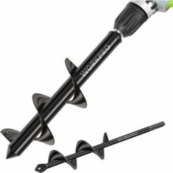 Jardin Tarière Ø 80 Et Ø 40 Mm 2 Pièces, Forets De Jardin En Spirale, Outil De Plantation Pratique Pour Faire Rapidement Trou Et Planter Des Fleurs Arbres Arbustes