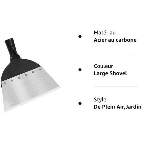 Pelle De Nettoyage De Jardin Multifonction En Acier Pelle Plate Pour Plantation De Sol Désherbage Ferme Outil Pelleteuse Désherbage 5 Pelle De Nettoyage De Jardin Multifonction En Acier Pelle Plate Pour Plantation De Sol Désherbage Ferme Outil Pelleteuse Désherbage – Image 5