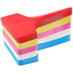 100 Pieces Marqueurs Et étiquettes De Plantes En Plastique De Type T, 6 10 Cm étiquettes De Jardin Colorées Imperméables Réutilisables(Multicolores)