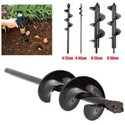 None Tarière De Jardin 30x8CM Coleur De Noir -Terre Tendre Soldes Boutique 92993297 3