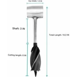 Perceuse à Tarière à Main, Clé à Tarière Manuelle Pour Et Camping, Foret à Bois Scotch Eye De 1 Pouce, Marron -Terre Tendre Soldes Boutique 93280573 4