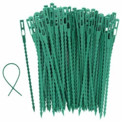 100 Pcs Accroche Tuteurs Pour Tomates Arbres Serre-câble Lien En Plastique Réutilisables Attache Plante Pour Arbustes Jardinage