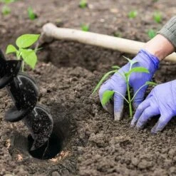 Mèche Jardin Tarière Ø90mm×400mm 1 Pièces, Forets De Jardin En Spirale, Outil De Plantation Pratique Pour Faire Rapidement Trou Et Planter Des Fleurs Arbres Arbustes -Terre Tendre Soldes Boutique 93579275 3