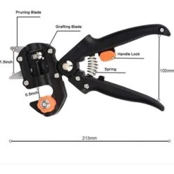 Ciseaux De Greffage, Professionnels Pince Manuelle Sécateurs Outils De Jardinage, Parfaits Pour L’élagage Et Le Greffage D’Arbres Fruitiers Et Plantes, Avec Couteau à Greffer Et Accessoires -Terre Tendre Soldes Boutique 93897602 4