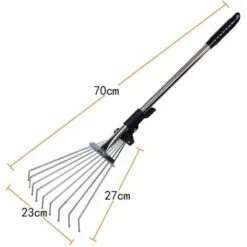 Râteau à Feuilles De Jardin Râteau De Jardin Réglable En Métal Râteau De Camp Extensible Pour Pelouse De Jardin 9 Râteau à Feuilles De Jardin Râteau De Jardin Réglable En Métal Râteau De Camp Extensible Pour Pelouse De Jardin -Terre Tendre Soldes Boutique 94106760 5