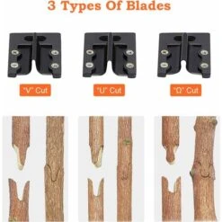 PEAK Ciseaux De Greffage Professionnel Ciseaux De Jardinage Pince à Greffer Les Arbres Kit De Greffe De Jardin (U-Cut, V-Cut & Ω-Cut) Pour Arbre Fruitier Twig Vine -Terre Tendre Soldes Boutique 94326212 4