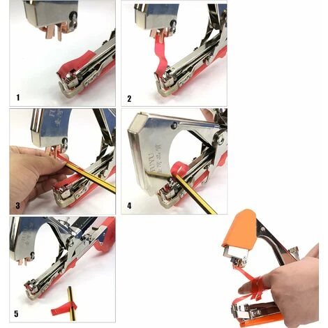 14 Pack Pince à Lier Pince À Lier Jardin De Jardinage Attacher Branche Machine À Taper Nouer Branches, Rubans De Pépinière, Lame De Coupe Ruban, Agrafes Pour Raisins, Tomates Vignes 4 14 Pack Pince à Lier Pince À Lier Jardin De Jardinage Attacher Branche Machine À Taper Nouer Branches, Rubans De Pépinière, Lame De Coupe Ruban, Agrafes Pour Raisins, Tomates Vignes – Image 4