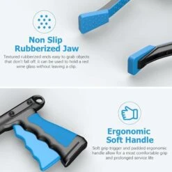 Outils De Ramassage，Pince Telescopique，Pince à Ordures, Long Bâton De Grappin De 81 Cm Avec Poignée Solide à Pointe Magnétique, Tête Légère Rotative à 90° Pour Les Ordures -Terre Tendre Soldes Boutique 95442640 4