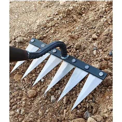 Houe De Jardinage Râteau De Désherbage Outil Agricole En Acier Râteau De Saisie Râteau D'aplatissement Râteau D'ameublissement Râteau De Nettoyage Des Feuilles 1 Houe De Jardinage Râteau De Désherbage Outil Agricole En Acier Râteau De Saisie Râteau D'aplatissement Râteau D'ameublissement Râteau De Nettoyage Des Feuilles