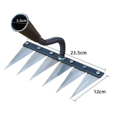 Houe De Jardinage Râteau De Désherbage Outil Agricole En Acier Râteau De Saisie Râteau D'aplatissement Râteau D'ameublissement Râteau De Nettoyage Des Feuilles 3 Houe De Jardinage Râteau De Désherbage Outil Agricole En Acier Râteau De Saisie Râteau D'aplatissement Râteau D'ameublissement Râteau De Nettoyage Des Feuilles – Image 3