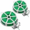 2 Rouleaux 50M Fil Jardinage Vert Avec Coupe Fil De Fer Plastifie Attaches De Fil De Jardin Attache Plante Tomates Cravates En Fil De Plantes Pour Organisation De Jardinage à Domicile