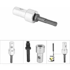 Excellent Adaptateur De Tarière De Terre, Tarière Professionnelle, Adaptateur De Maçonnerie En Métal -Terre Tendre Soldes Boutique 95964907 3