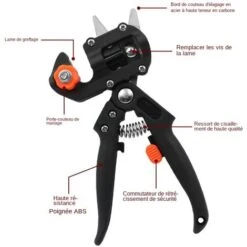Sécateur Machine À Greffer Les Semis Outil De Greffe Outil De Greffe Machine À Greffer Les Arbres Fruitiers Cisaille À Greffer Couteau À Greffer -Terre Tendre Soldes Boutique 96013227 4