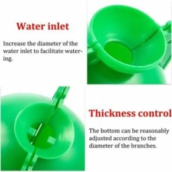 Boîte D'Enracinement De Plante Balle De Propagation Boîte à Racines De Plantes De Jardin Assistée Par Dispositif De Greffage Contrôleur De Racine De Coupe Et De Racine Botanique, S, Vert (20 Pièces) -Terre Tendre Soldes Boutique 96753248 3