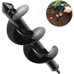 Mèche Jardin Tarière, Foret De Jardin En Spirale, Tarière De Jardinage Pour Perceuse électrique, Tige Hexagonale, Perceuse à Spirale, Outil De Jardinage Pour Planter Semis Et Bulbes -Terre Tendre Soldes Boutique 97092101 3
