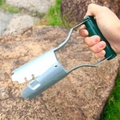 Planteur à Bulbes - Outil à Main Fixe - Plantation Manuelle D'outils De Jardinage Pour L'excavation D'oignons - Dissolvant Automatique Avec Poignée -Terre Tendre Soldes Boutique 97381926 5