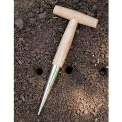 Plantoir à Main Traditionnel En Acier Inoxydable Avec Manche En Bois Léger -Terre Tendre Soldes Boutique 97658136 3