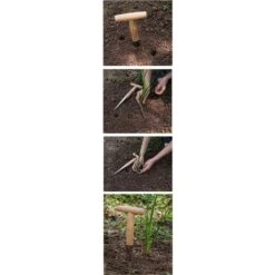 Plantoir à Main Traditionnel En Acier Inoxydable Avec Manche En Bois Léger -Terre Tendre Soldes Boutique 97658136 4