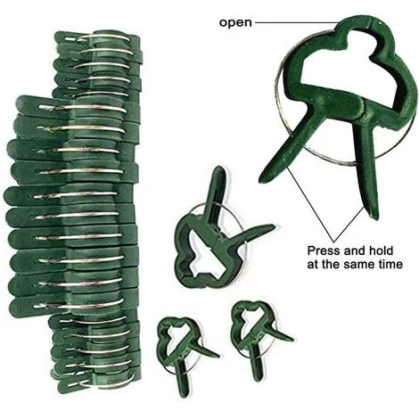 40 PCS Clips De Support Réglable Pour Plantes Caches De Tuteurs De Jardin Structure De Support Attache Pour Jardin, Vigne, Légumes, Tomates( Grands Clips Et Petits Clips). 2 40 PCS Clips De Support Réglable Pour Plantes Caches De Tuteurs De Jardin Structure De Support Attache Pour Jardin, Vigne, Légumes, Tomates( Grands Clips Et Petits Clips). – Image 2