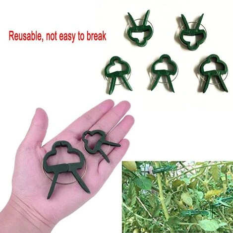 40 PCS Clips De Support Réglable Pour Plantes Caches De Tuteurs De Jardin Structure De Support Attache Pour Jardin, Vigne, Légumes, Tomates( Grands Clips Et Petits Clips). 4 40 PCS Clips De Support Réglable Pour Plantes Caches De Tuteurs De Jardin Structure De Support Attache Pour Jardin, Vigne, Légumes, Tomates( Grands Clips Et Petits Clips). – Image 4
