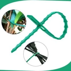 Lot De 600 Attaches De Plantes, 23CM Attaches De Jardin Réglable Liens De Serrage En Plastique Pour Jardin Flexible, Attache Tomates De Câble De Jardin Pour Aider à Soutenir Les Plantes -Terre Tendre Soldes Boutique 98097897 3
