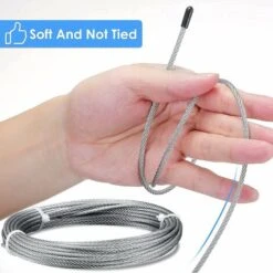 Support Pour Plante Grimpante, Kit Complet En Inox Avec Support Mural Et Corde Diamètre 3Mm (Longueur 16M) 9 Support Pour Plante Grimpante, Kit Complet En Inox Avec Support Mural Et Corde Diamètre 3Mm (Longueur 16M) -Terre Tendre Soldes Boutique 98420930 5