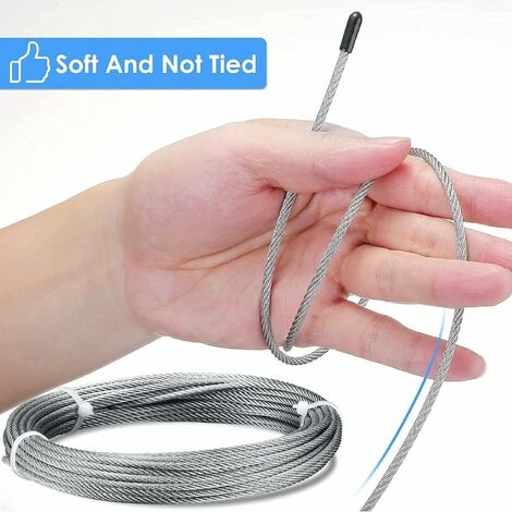 Support Pour Plante Grimpante, Kit Complet En Inox Avec Support Mural Et Corde Diamètre 3Mm (Longueur 16M) 5 Support Pour Plante Grimpante, Kit Complet En Inox Avec Support Mural Et Corde Diamètre 3Mm (Longueur 16M) – Image 5