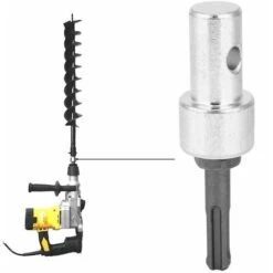Excellent Adaptateur De Tarière De Terre, Tarière Professionnelle, Adaptateur De Maçonnerie En Métal -Terre Tendre Soldes Boutique 98585187 5