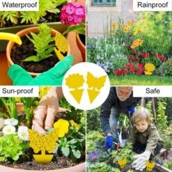 48Pcs Plug-in Piège à Mouches Plaques Jaunes Autocollant Jaune Plante De Protection Contre Les Pucerons, Les Mouches Des Feuilles Et La Vermine 7 48Pcs Plug-in Piège à Mouches Plaques Jaunes Autocollant Jaune Plante De Protection Contre Les Pucerons, Les Mouches Des Feuilles Et La Vermine -Terre Tendre Soldes Boutique 98597988 3