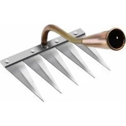 Creuse En Acier Trempé, Jardin Portable, Désherbage, Jardinage, Outil De Désherbage, Râteau De Désherbage Pour De, Cuivre à 5 Dents