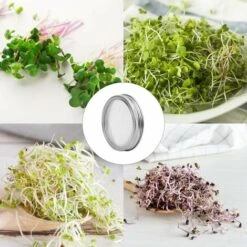 Kit De 6Pcs Couvercles Germination Avec 4Pcs Couvercle à Germer Écran En Acier Inoxydable Et 2Pcs Supports De Germination Pour Graines à Germoir Noir, 8 Kit De 6Pcs Couvercles Germination Avec 4Pcs Couvercle à Germer Écran En Acier Inoxydable Et 2Pcs Supports De Germination Pour Graines à Germoir Noir, -Terre Tendre Soldes Boutique 99373481 4