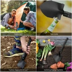 Mini-Portable Pelle Pliante Militaire Et Multi-Outils Pour Le Camping,la Survie En Plein Air,la Randonnée,la Chasse,l'expédition,Le Jardinage 7 Mini-Portable Pelle Pliante Militaire Et Multi-Outils Pour Le Camping,la Survie En Plein Air,la Randonnée,la Chasse,l'expédition,Le Jardinage -Terre Tendre Soldes Boutique 99409646 3