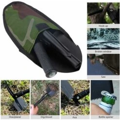 Mini-Portable Pelle Pliante Militaire Et Multi-Outils Pour Le Camping,la Survie En Plein Air,la Randonnée,la Chasse,l'expédition,Le Jardinage 9 Mini-Portable Pelle Pliante Militaire Et Multi-Outils Pour Le Camping,la Survie En Plein Air,la Randonnée,la Chasse,l'expédition,Le Jardinage -Terre Tendre Soldes Boutique 99409646 5