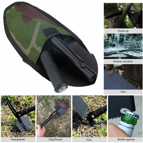 Mini-Portable Pelle Pliante Militaire Et Multi-Outils Pour Le Camping,la Survie En Plein Air,la Randonnée,la Chasse,l'expédition,Le Jardinage 5 Mini-Portable Pelle Pliante Militaire Et Multi-Outils Pour Le Camping,la Survie En Plein Air,la Randonnée,la Chasse,l'expédition,Le Jardinage – Image 5