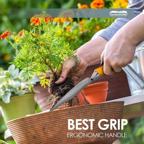 Ensemble D'outils De Jardin 5 Pièces Avec Têtes En Fonte D'aluminium Robuste Et Poignées Ergonomiques, Outils De Jardinage Pour Homme Et Femme 5 Ensemble D'outils De Jardin 5 Pièces Avec Têtes En Fonte D'aluminium Robuste Et Poignées Ergonomiques, Outils De Jardinage Pour Homme Et Femme – Image 5