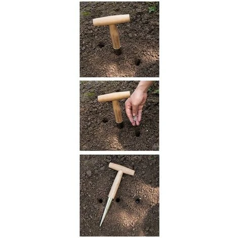 Plantoir à Main Traditionnel En Acier Inoxydable Avec Manche En Bois Léger 5 Plantoir à Main Traditionnel En Acier Inoxydable Avec Manche En Bois Léger – Image 5