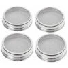 Merrday Lot De 4grands Couvercles En Acier Inoxydable Avec Bonne Aération Pour Germination De Graines Biologiques Dans Votre Cuisine,70mm