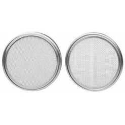 Merrday Lot De 4grands Couvercles En Acier Inoxydable Avec Bonne Aération Pour Germination De Graines Biologiques Dans Votre Cuisine,70mm -Terre Tendre Soldes Boutique 99660802 3