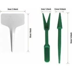 153 PCS Pots Biodégradables, 100 PCS Pot De Semis En Fibre Biodégradable De 6 Cm, Etiquettes Blanches En Plastique, Outil De Sol Meuble Pour Plantes De Jardin Marron KOMIRO -Terre Tendre Soldes Boutique 99696864 4